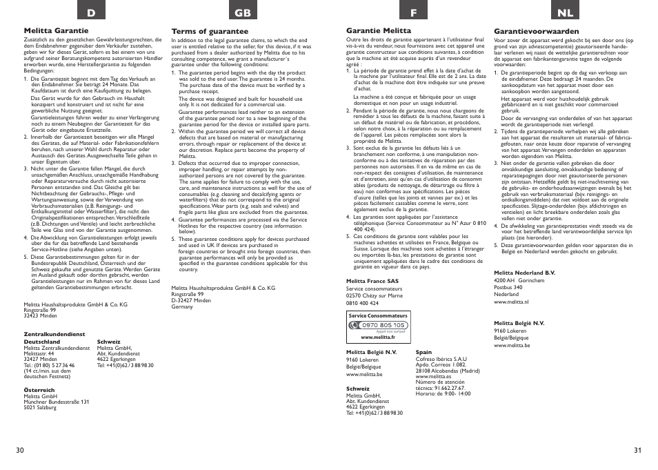 Melitta Look Aqua vario User Manual | Page 16 / 22