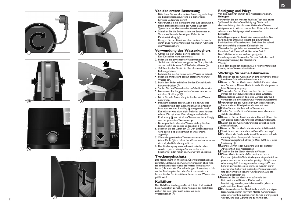 Melitta Look Aqua vario User Manual | Page 2 / 22