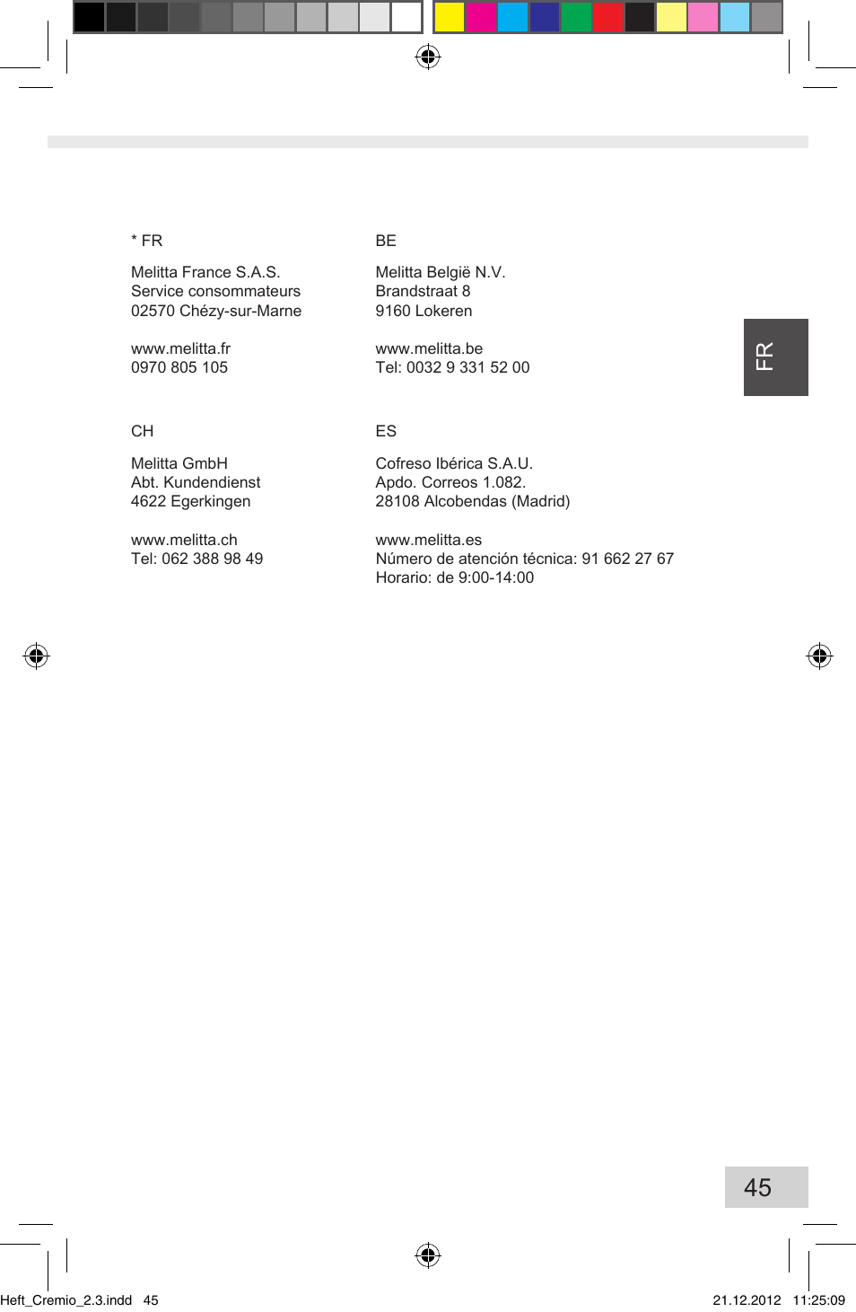 Melitta Cremio User Manual | Page 47 / 172