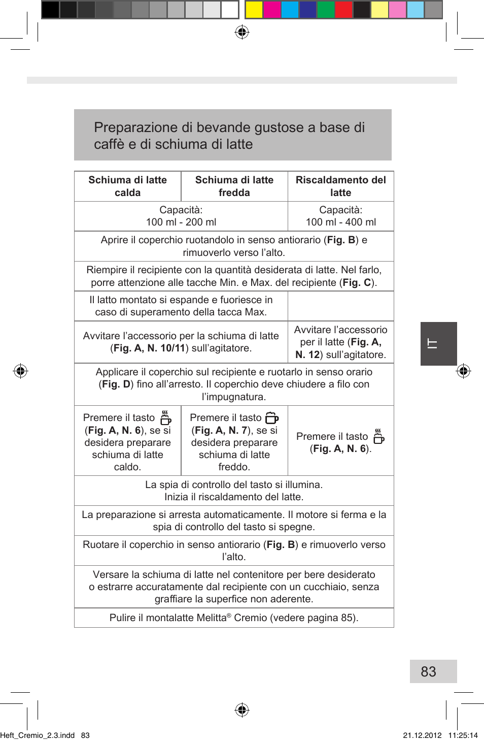 Melitta Cremio User Manual | Page 85 / 172