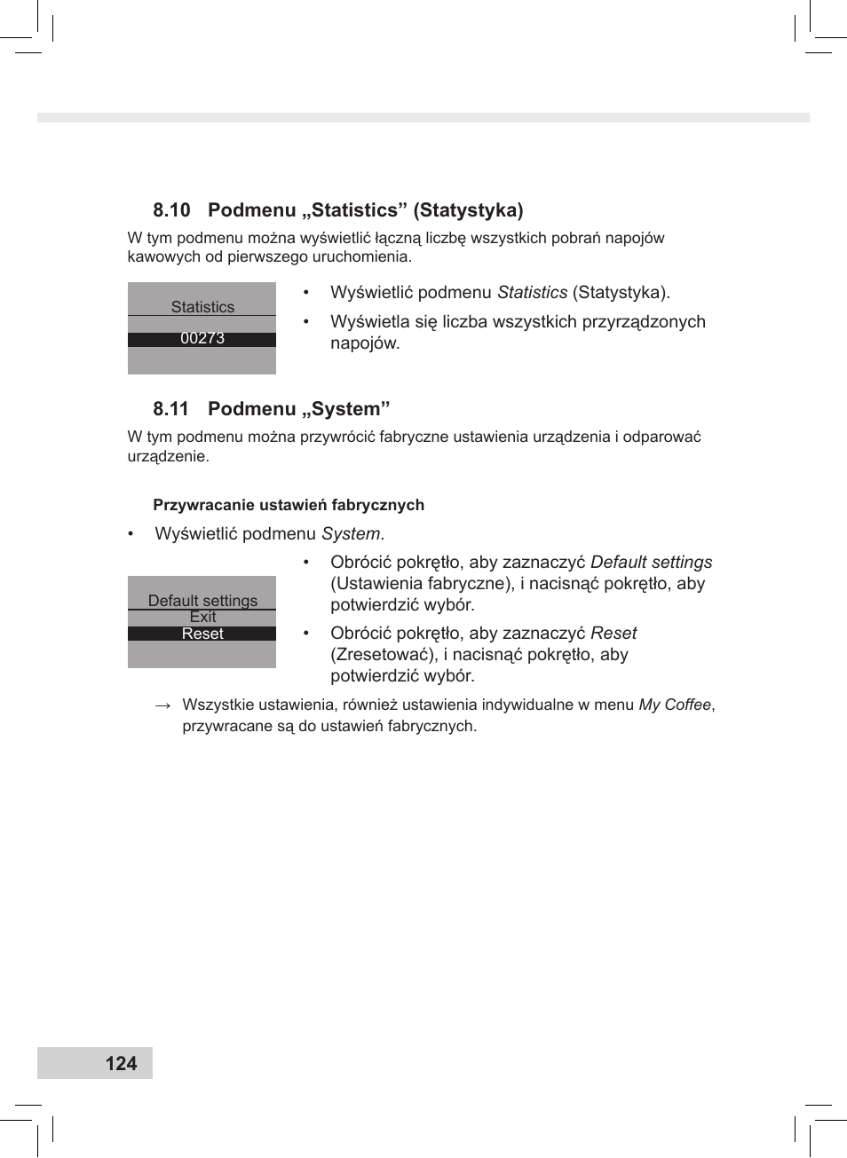 Melitta Caffeo CI User Manual | Page 126 / 240