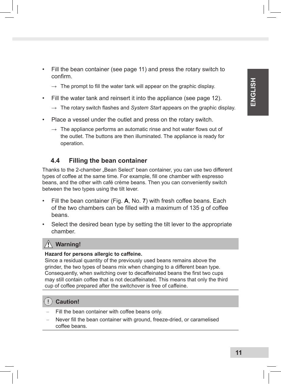 Melitta Caffeo CI User Manual | Page 13 / 240