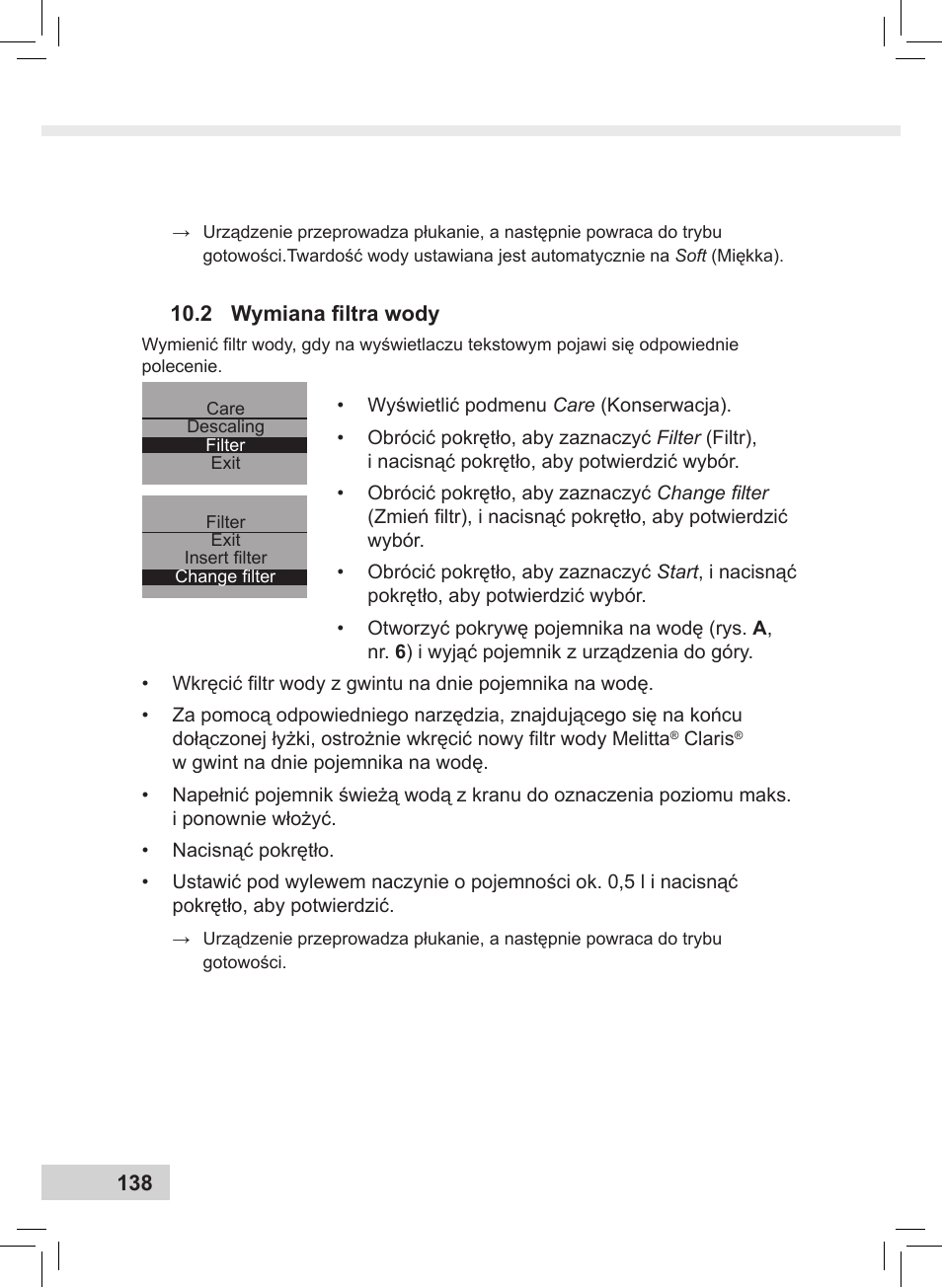 Melitta Caffeo CI User Manual | Page 140 / 240
