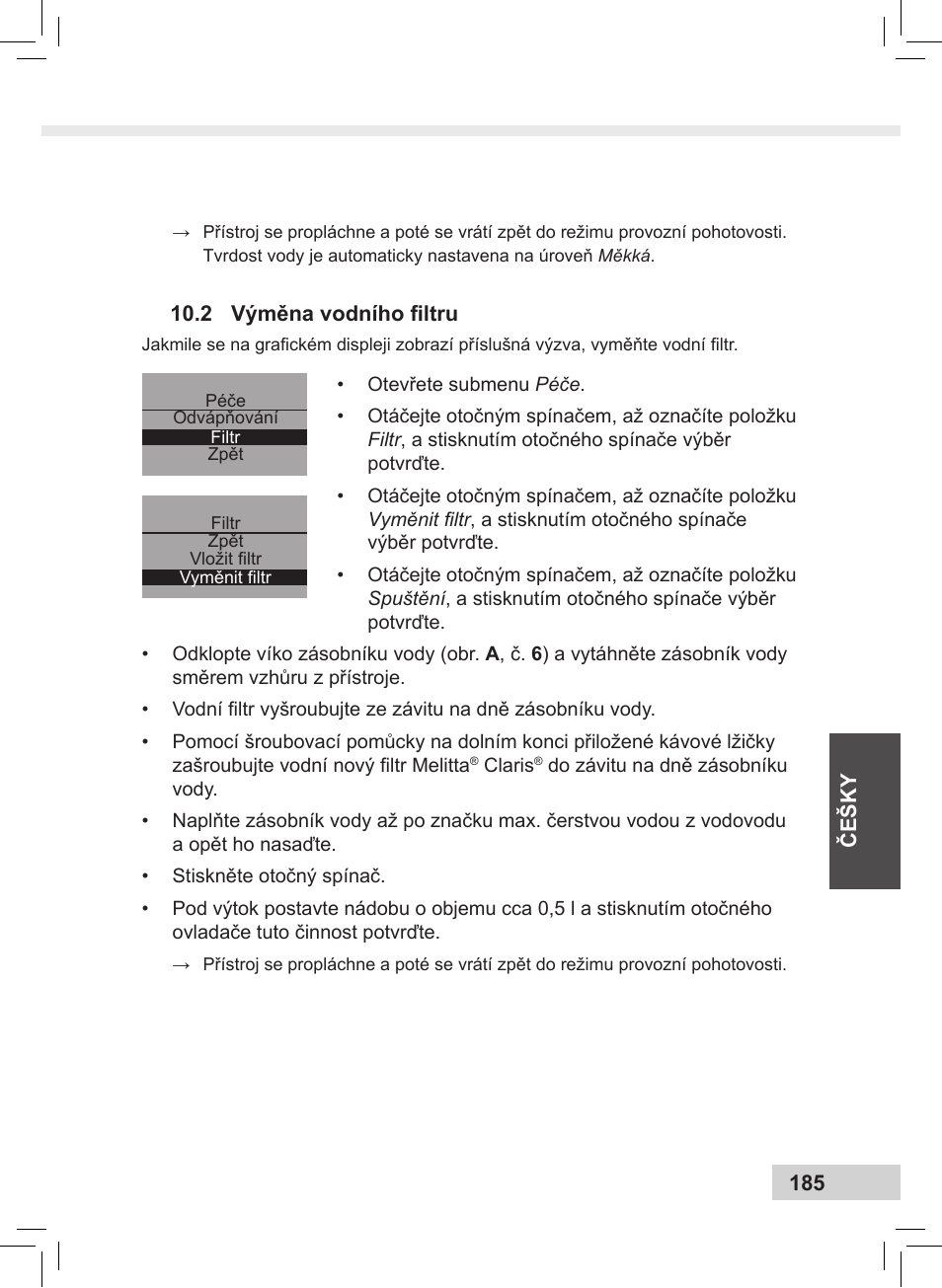 Melitta Caffeo CI User Manual | Page 187 / 240