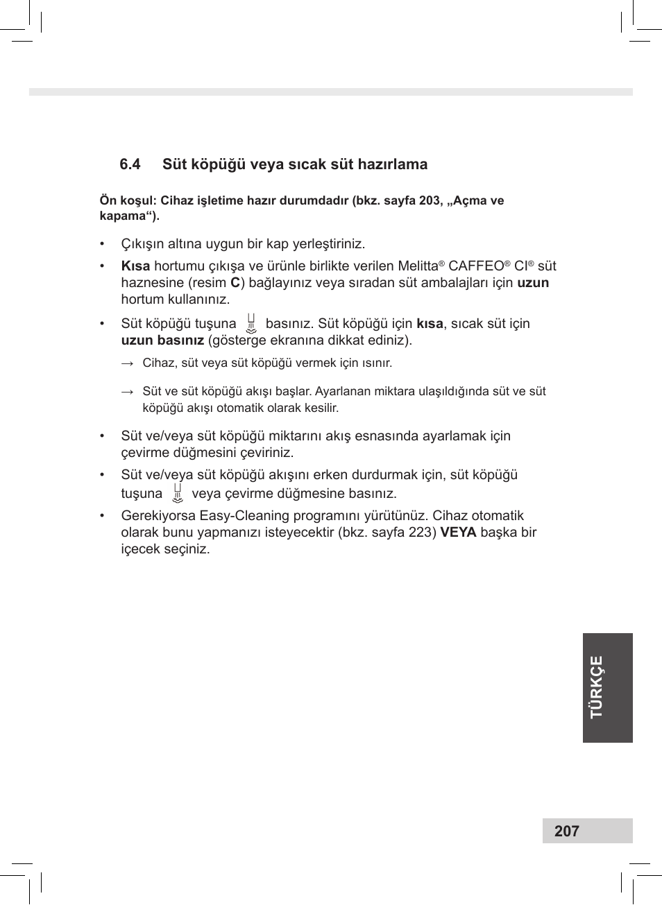 Melitta Caffeo CI User Manual | Page 209 / 240