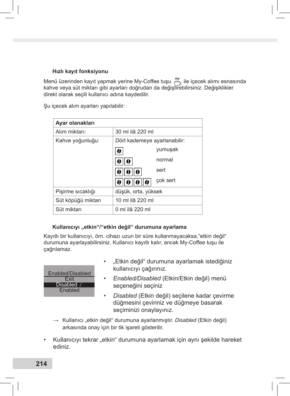 Melitta Caffeo CI User Manual | Page 216 / 240
