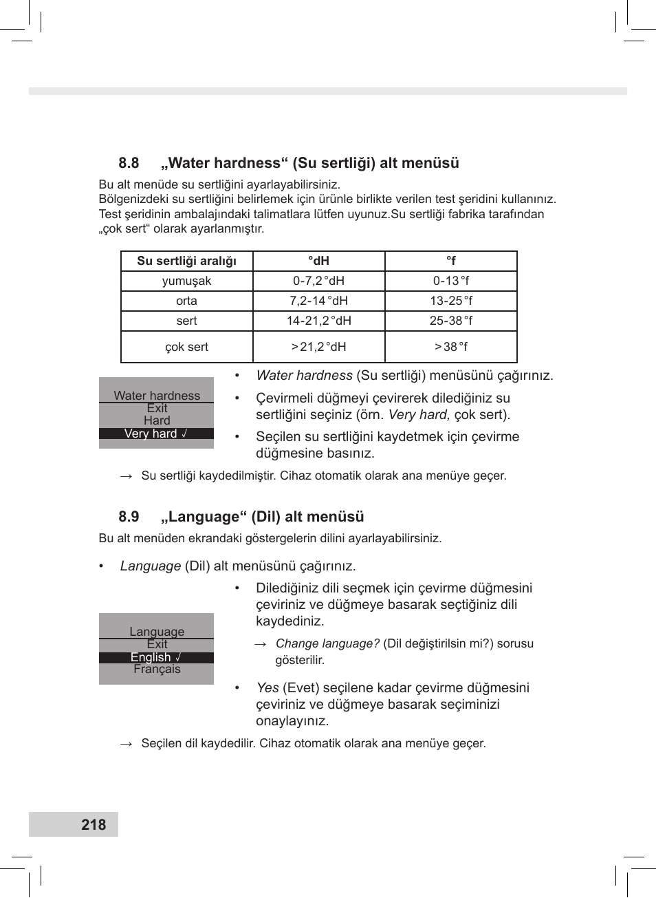 Melitta Caffeo CI User Manual | Page 220 / 240