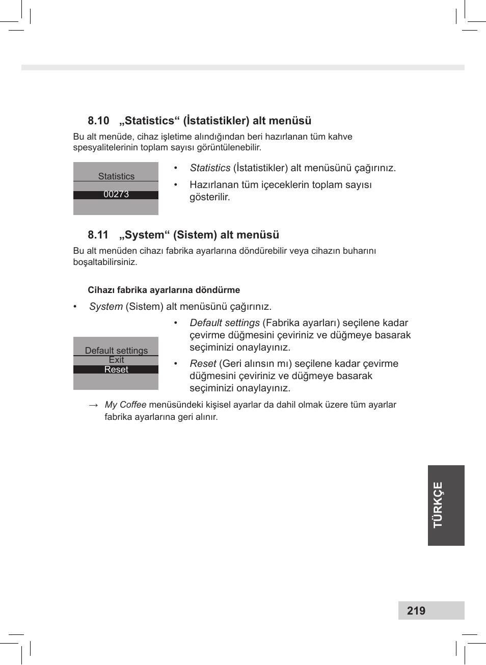 Melitta Caffeo CI User Manual | Page 221 / 240
