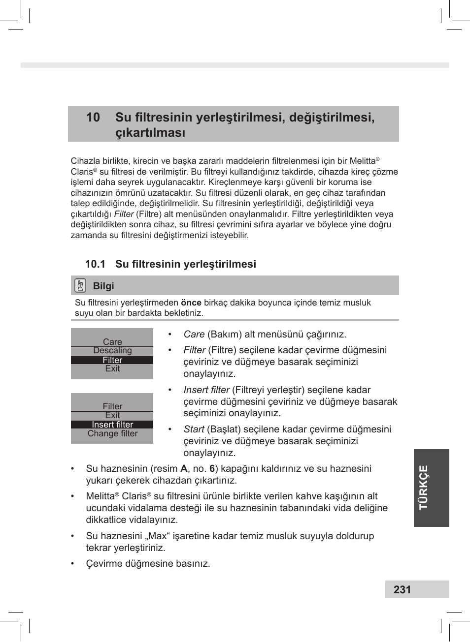 Melitta Caffeo CI User Manual | Page 233 / 240