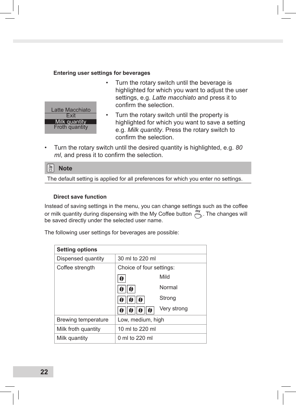 Melitta Caffeo CI User Manual | Page 24 / 240