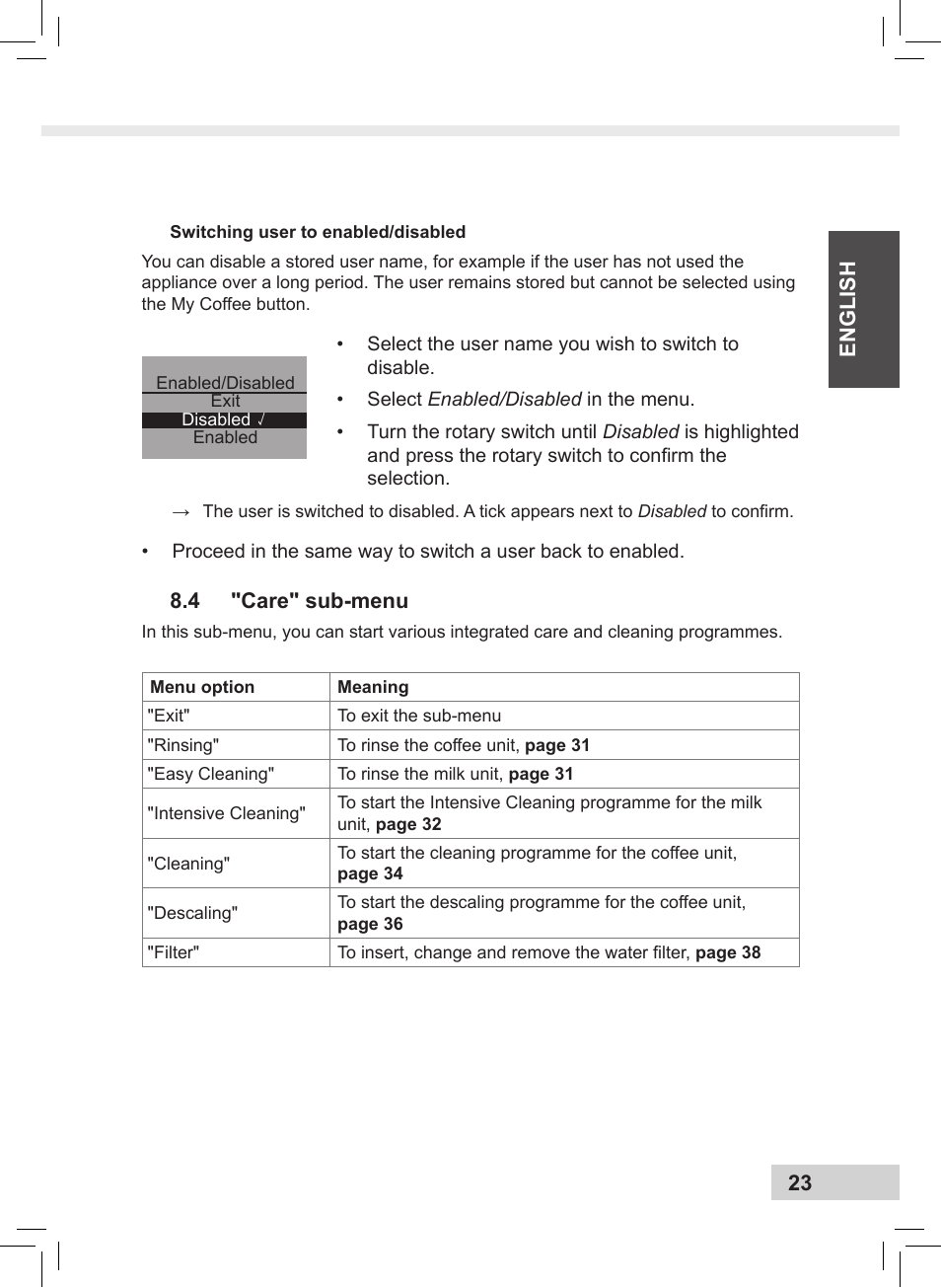 Melitta Caffeo CI User Manual | Page 25 / 240