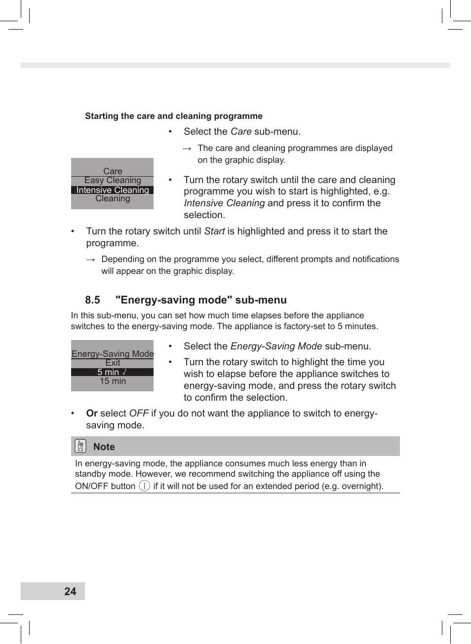 Melitta Caffeo CI User Manual | Page 26 / 240