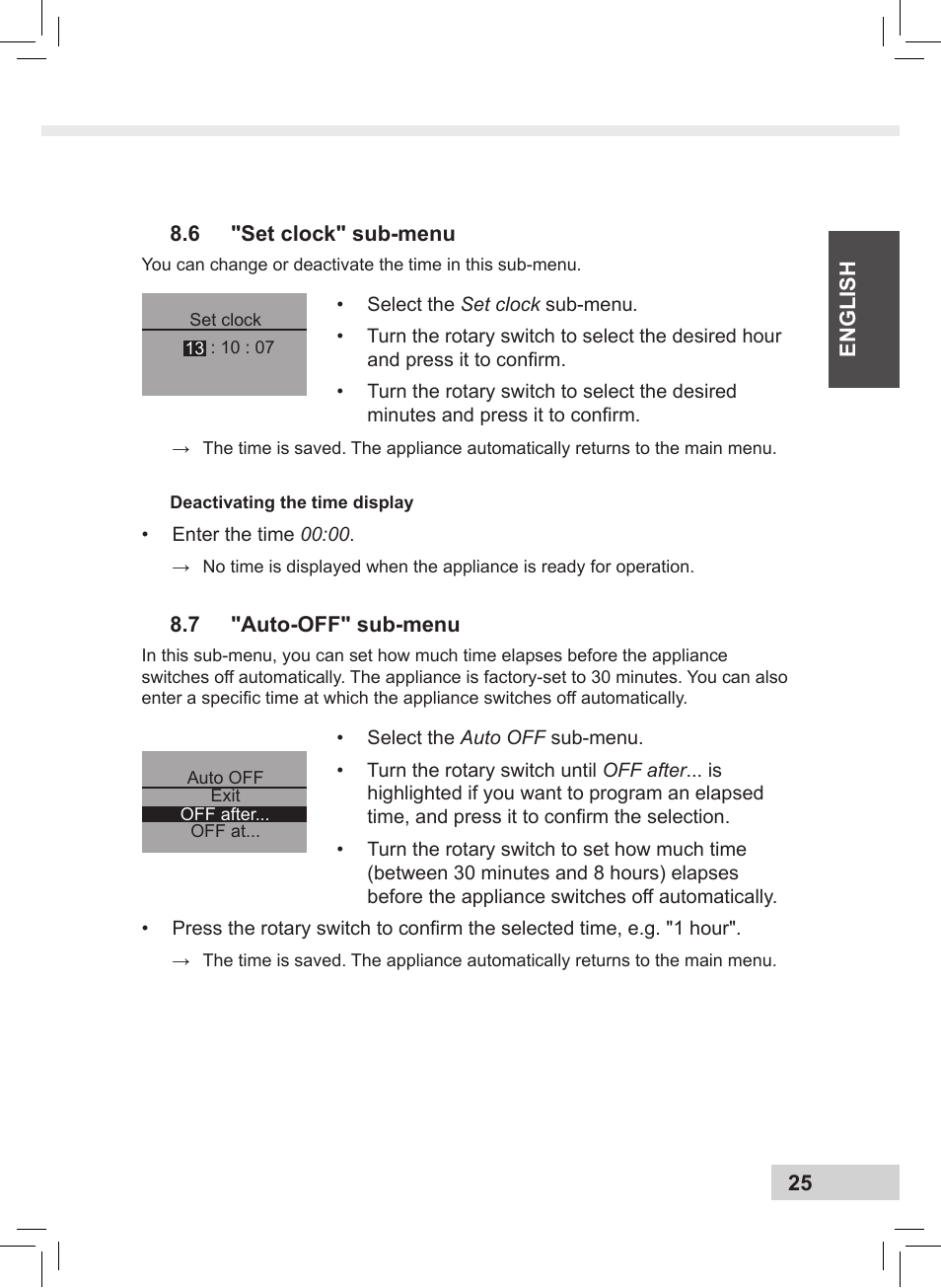 Melitta Caffeo CI User Manual | Page 27 / 240