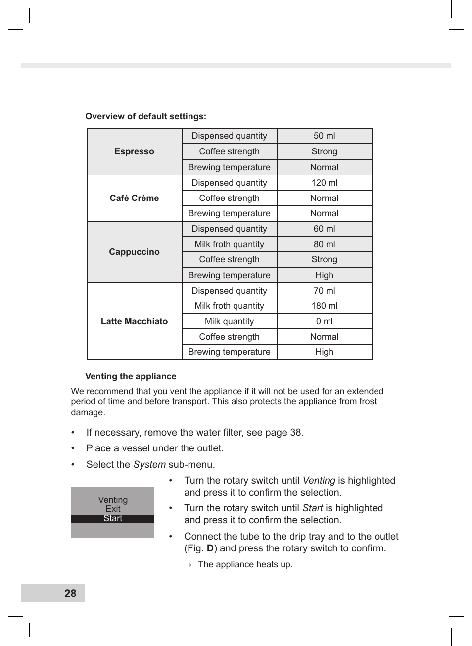 Melitta Caffeo CI User Manual | Page 30 / 240