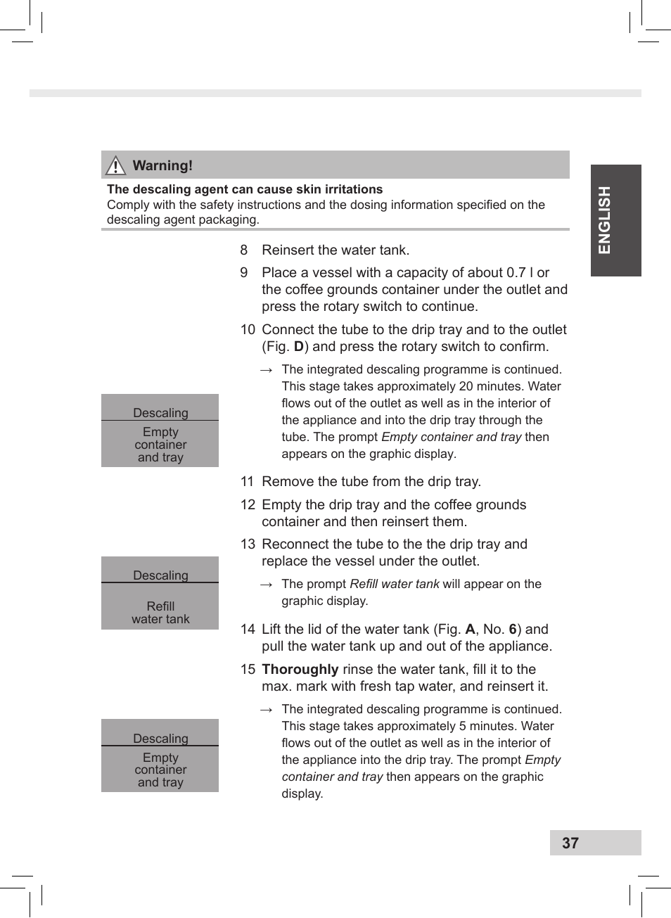 Melitta Caffeo CI User Manual | Page 39 / 240