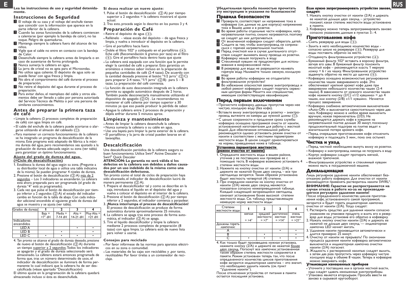 Erus | Melitta Optima User Manual | Page 5 / 15