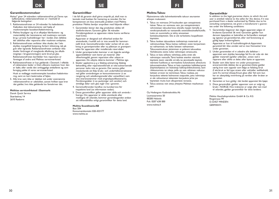 Melitta Aroma Signature deluxe User Manual | Page 16 / 19