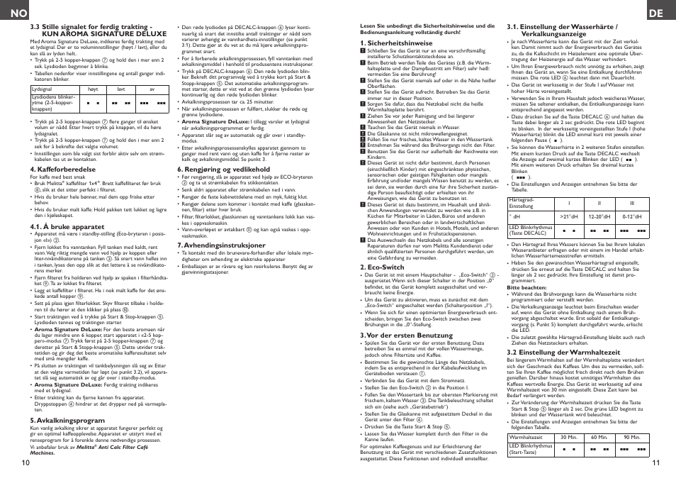 Melitta Aroma Signature deluxe User Manual | Page 6 / 19