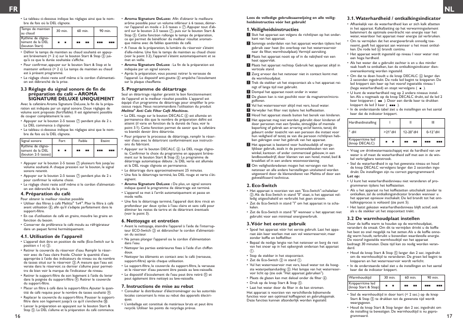 Melitta Aroma Signature deluxe User Manual | Page 9 / 19