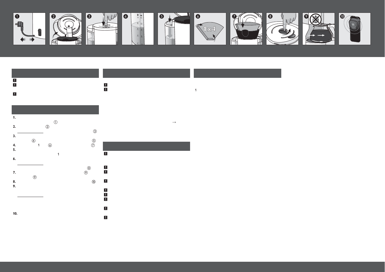 Operating instructions | Melitta Look User Manual | Page 3 / 18