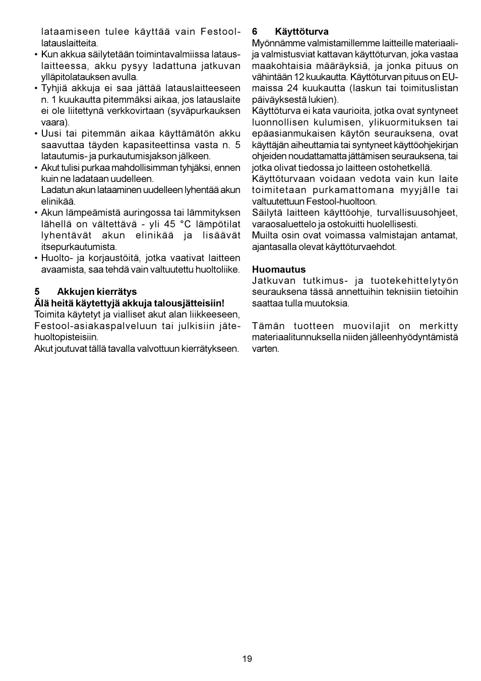 Festool EC 60 User Manual | Page 19 / 38