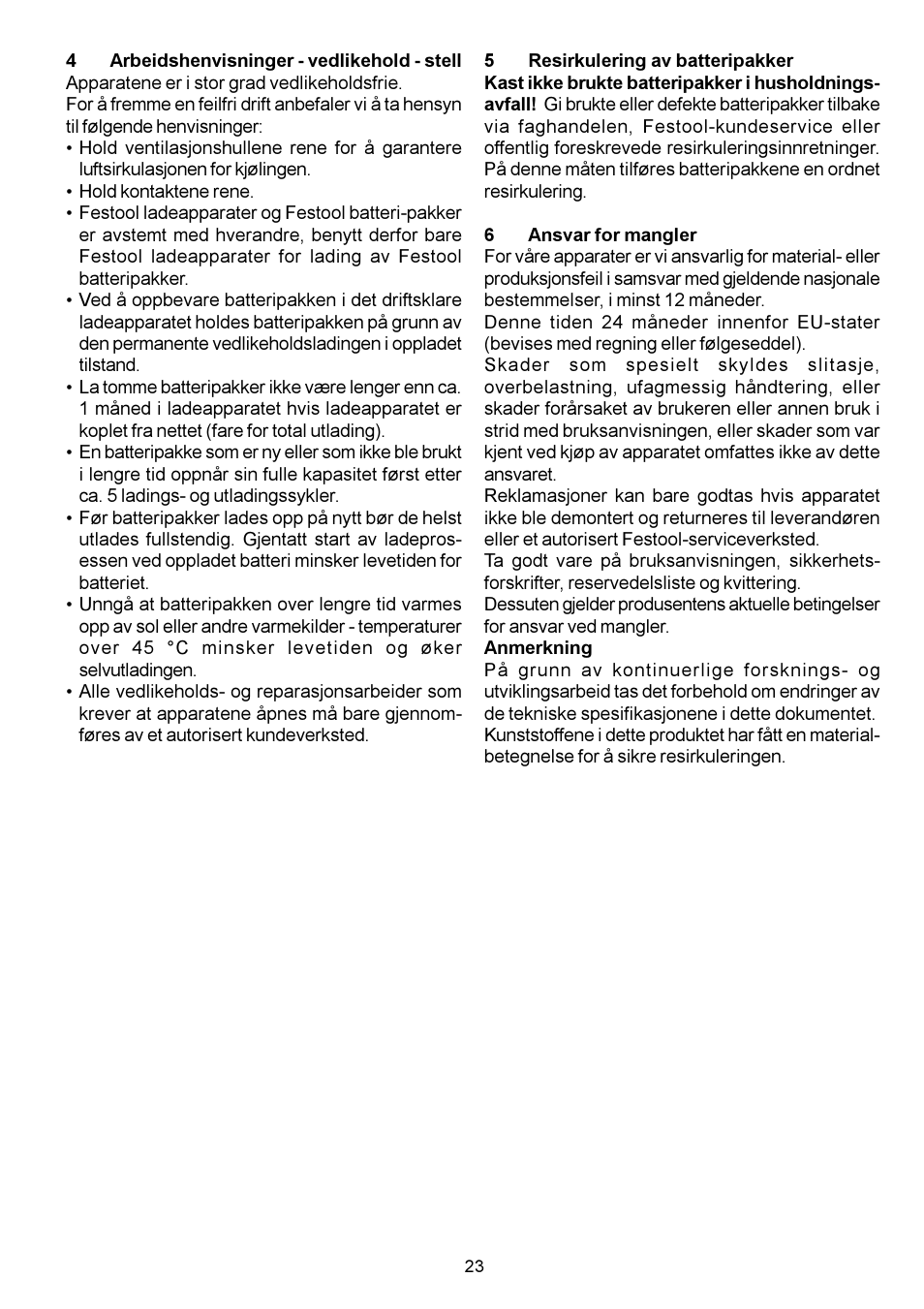 Festool EC 60 User Manual | Page 23 / 38