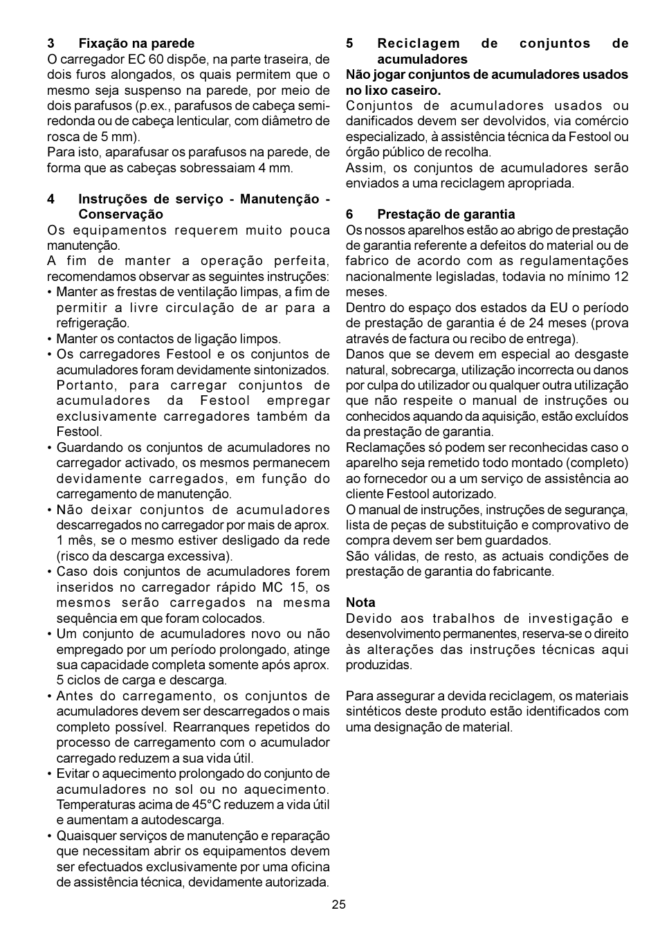 Festool EC 60 User Manual | Page 25 / 38