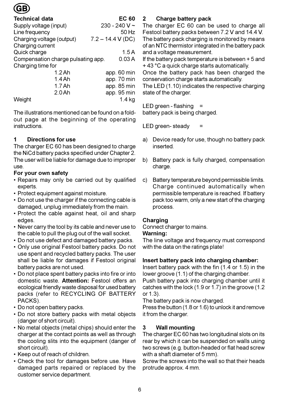 Festool EC 60 User Manual | Page 6 / 38