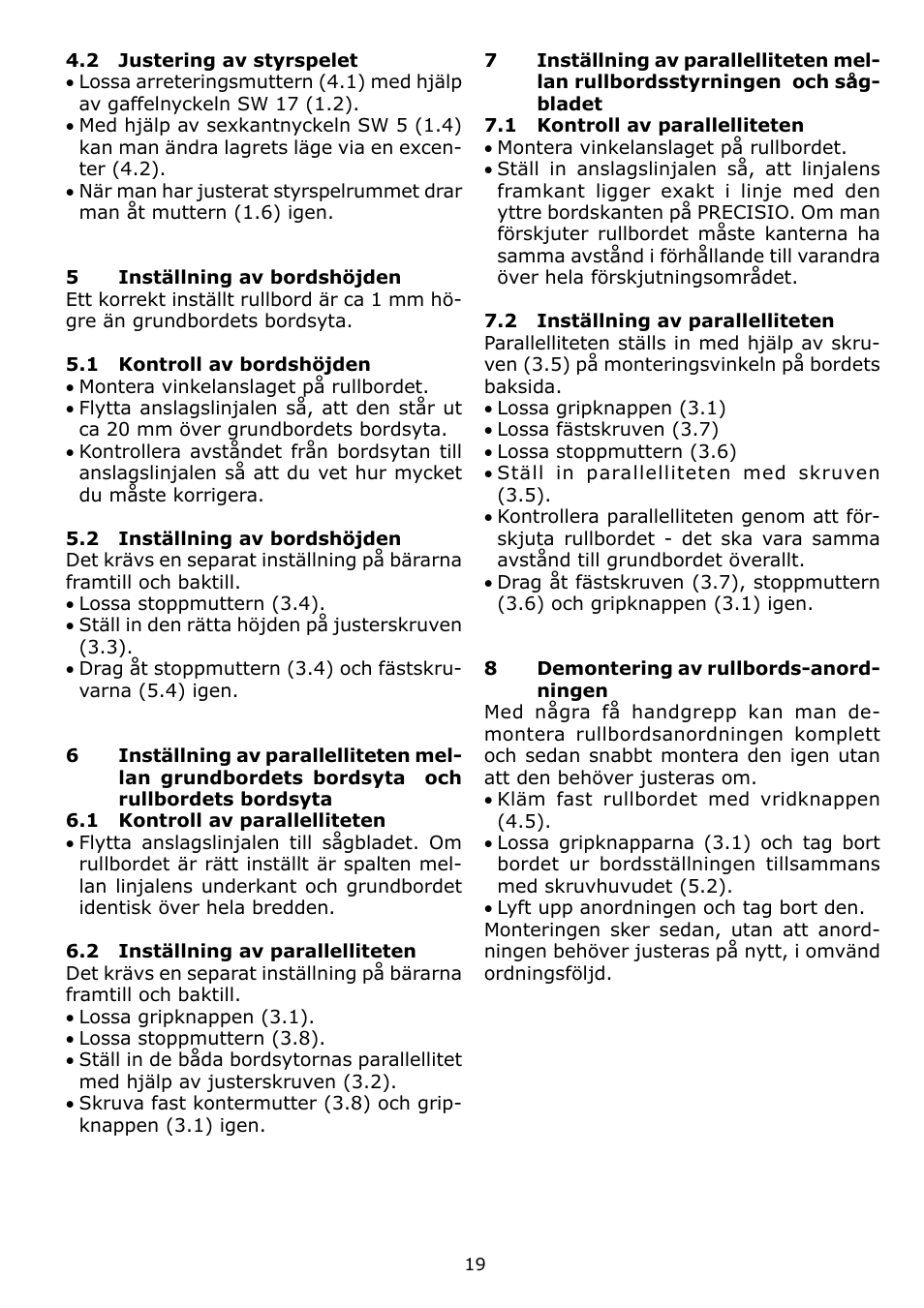 Festool CS 70 ST 650 User Manual | Page 19 / 38