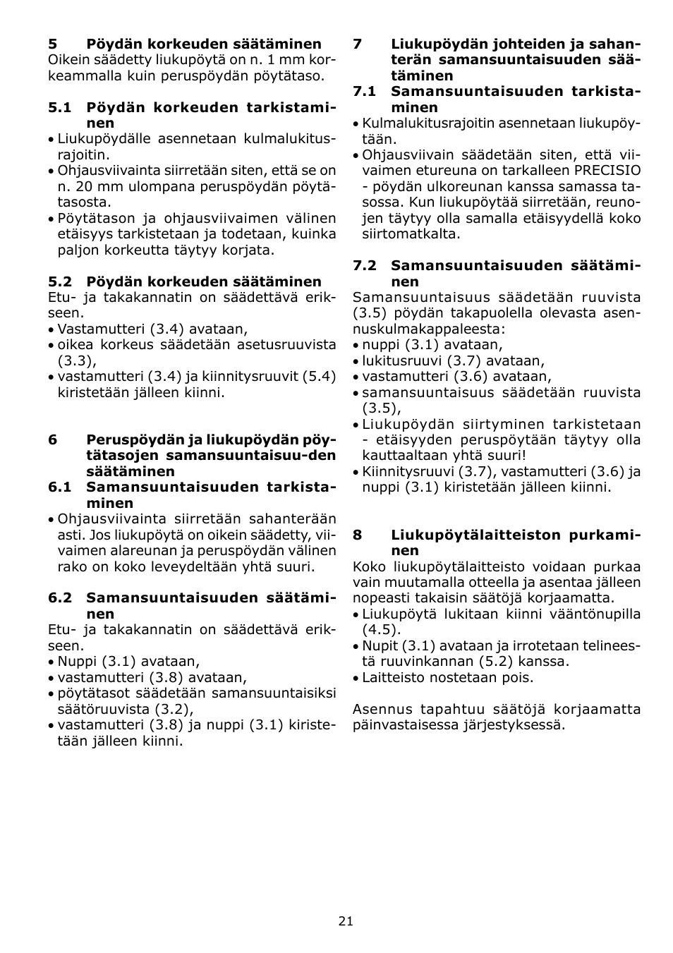 Festool CS 70 ST 650 User Manual | Page 21 / 38