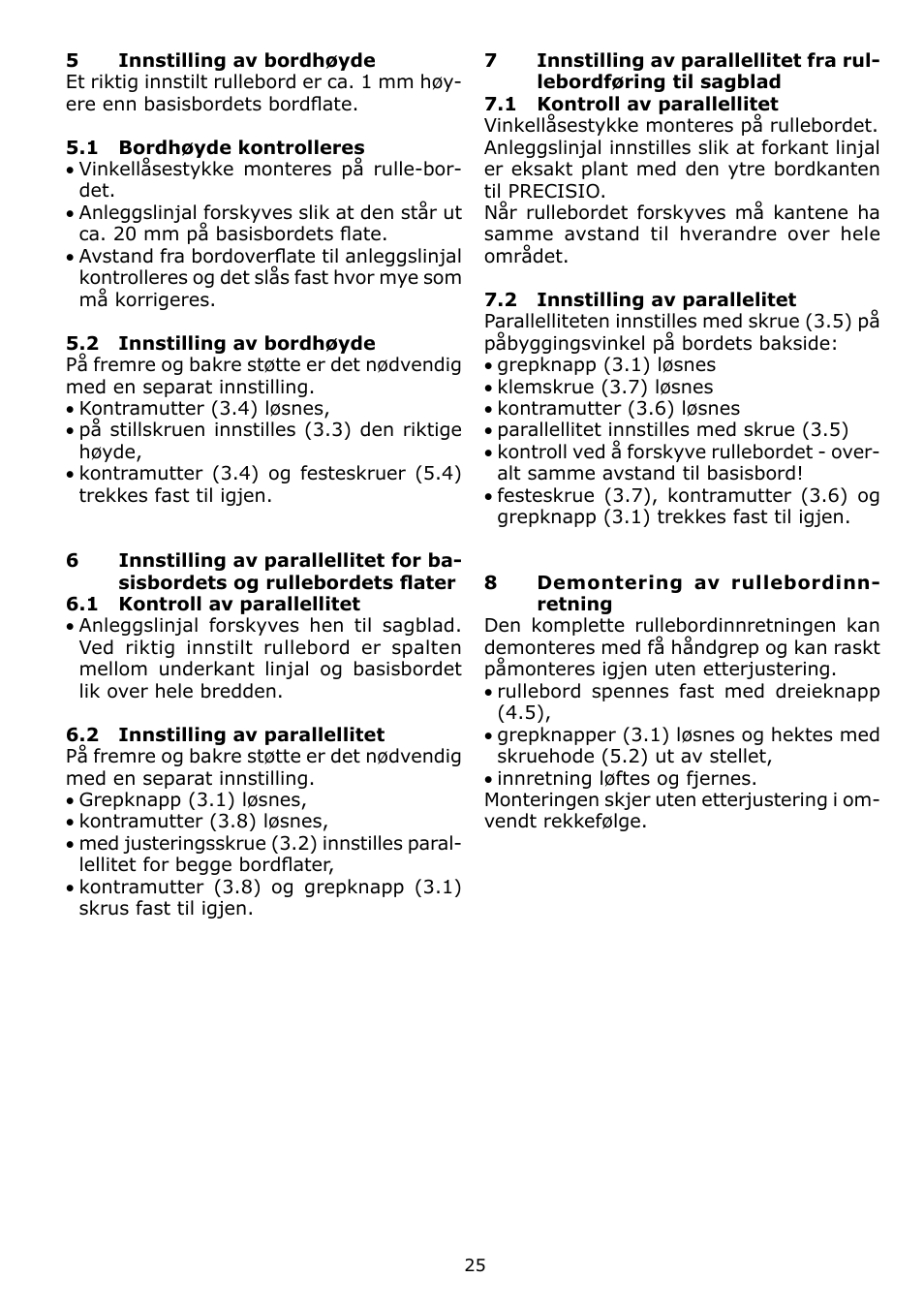 Festool CS 70 ST 650 User Manual | Page 25 / 38