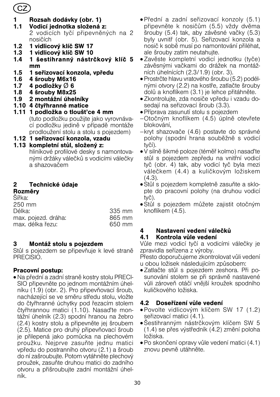 Festool CS 70 ST 650 User Manual | Page 30 / 38