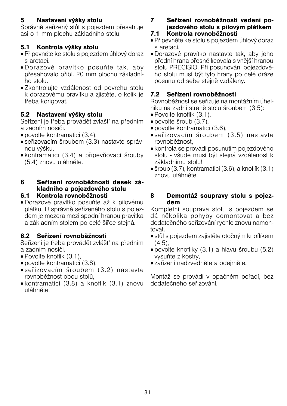 Festool CS 70 ST 650 User Manual | Page 31 / 38
