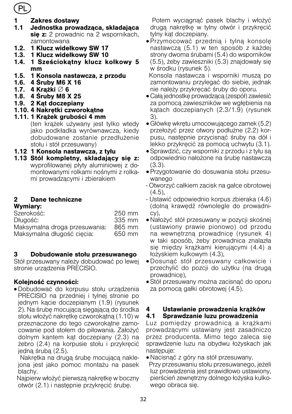 Festool CS 70 ST 650 User Manual | Page 32 / 38