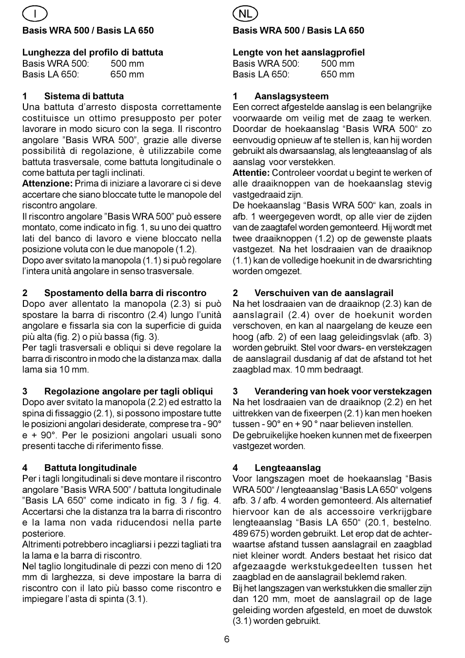 Festool Basis WRA 500 User Manual | Page 6 / 14