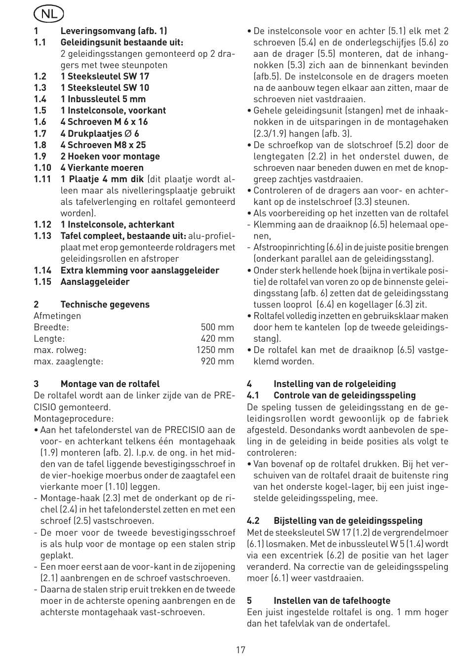 Festool CS 70 st accessories PRECISIO User Manual | Page 17 / 38