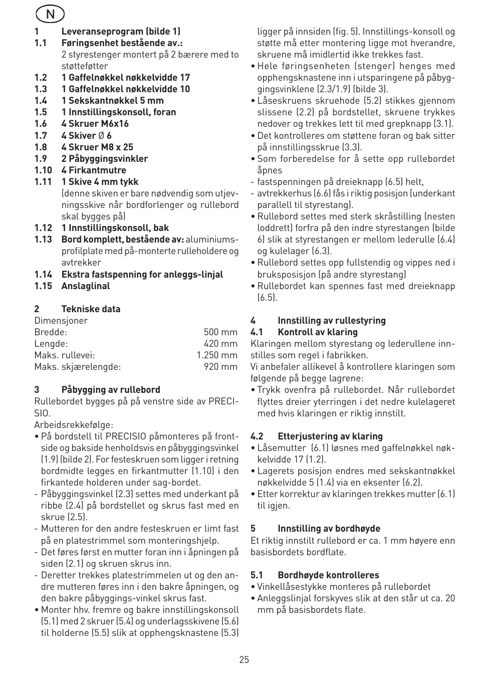 Festool CS 70 st accessories PRECISIO User Manual | Page 25 / 38