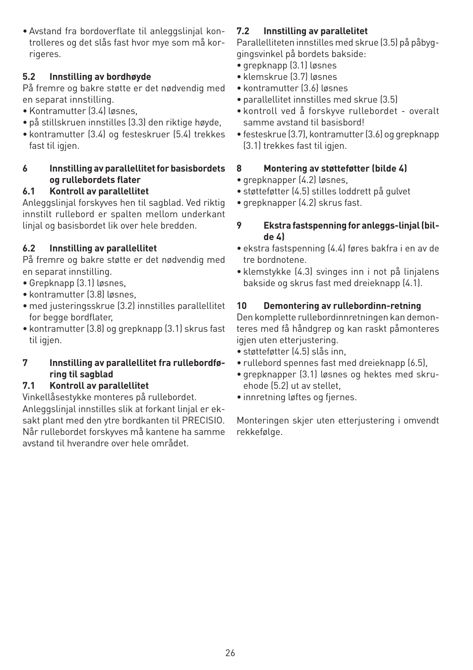 Festool CS 70 st accessories PRECISIO User Manual | Page 26 / 38