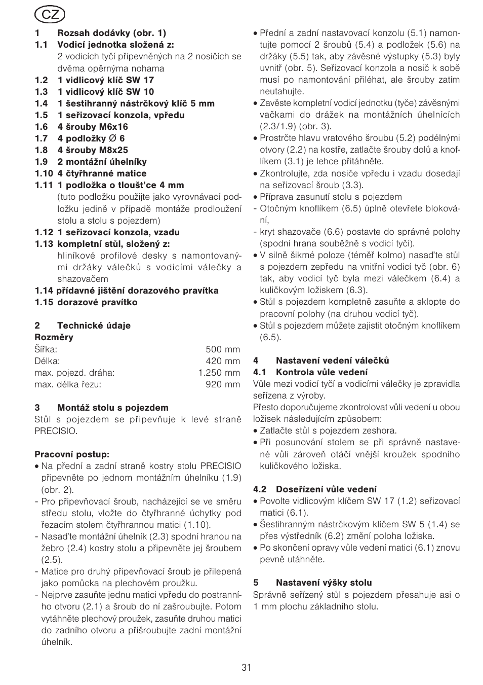 Festool CS 70 st accessories PRECISIO User Manual | Page 31 / 38