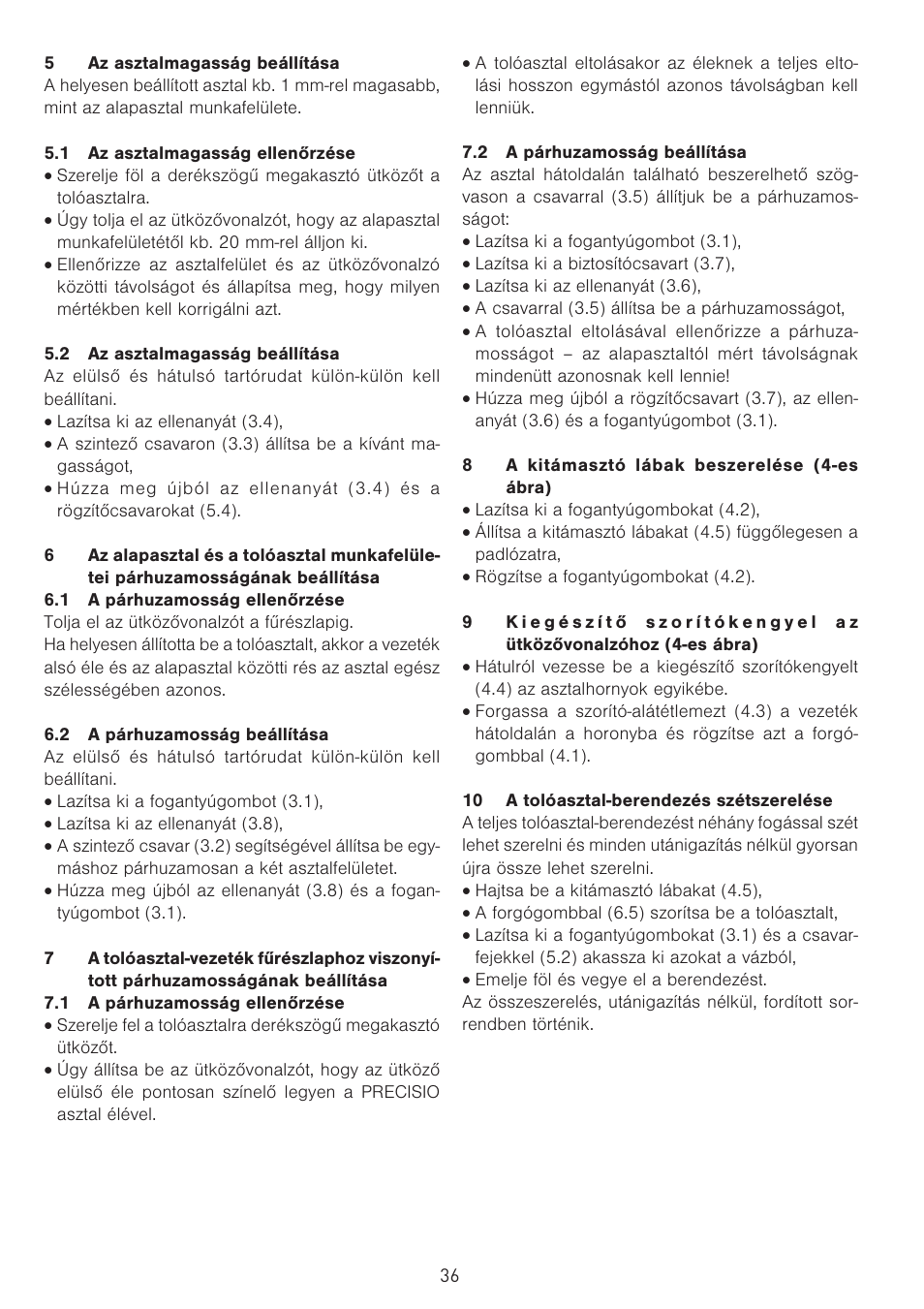 Festool CS 70 st accessories PRECISIO User Manual | Page 36 / 38