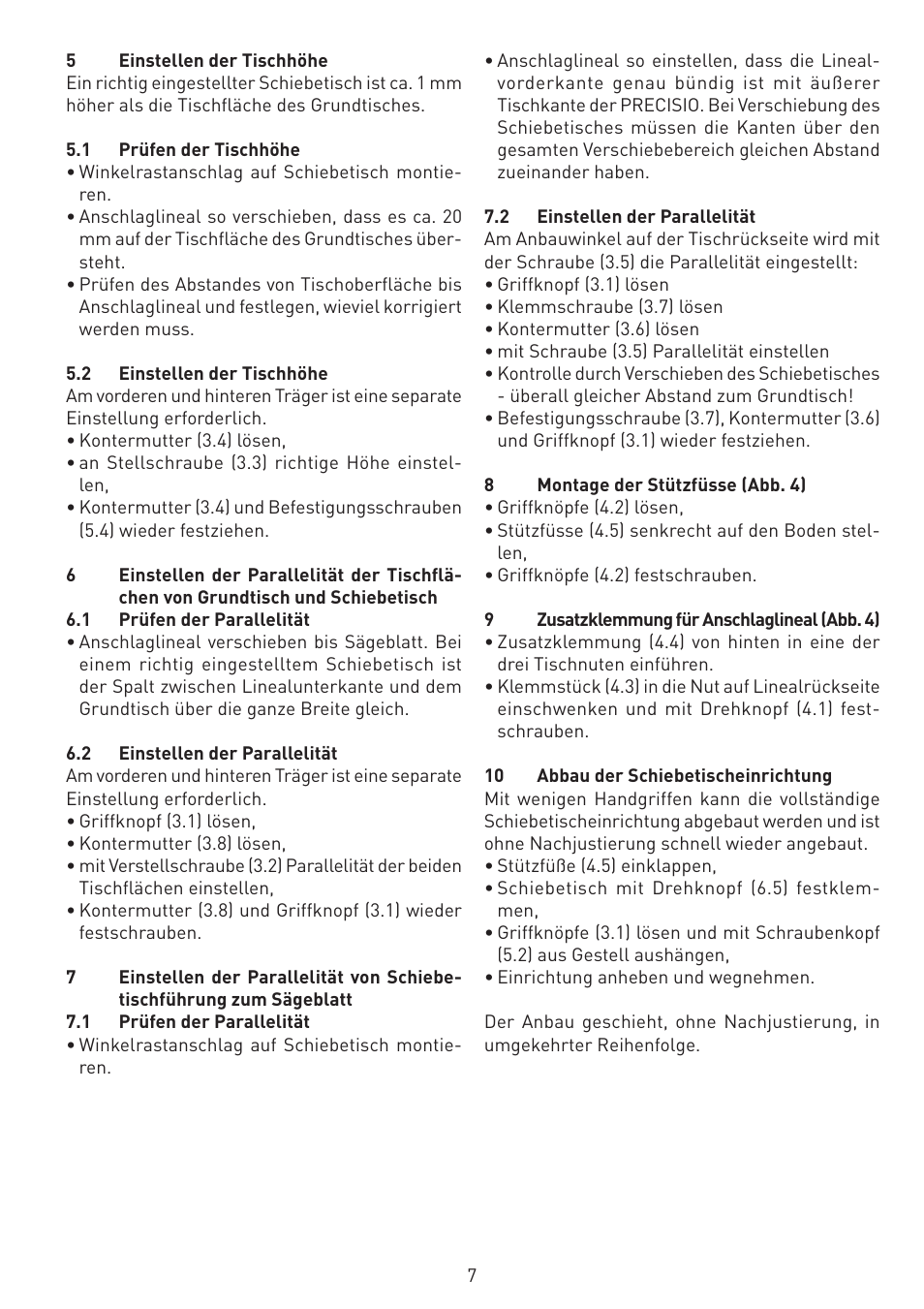 Festool CS 70 st accessories PRECISIO User Manual | Page 7 / 38