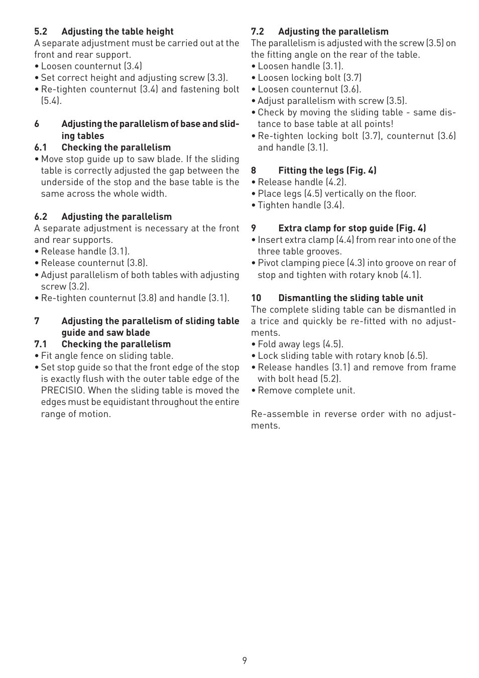Festool CS 70 st accessories PRECISIO User Manual | Page 9 / 38