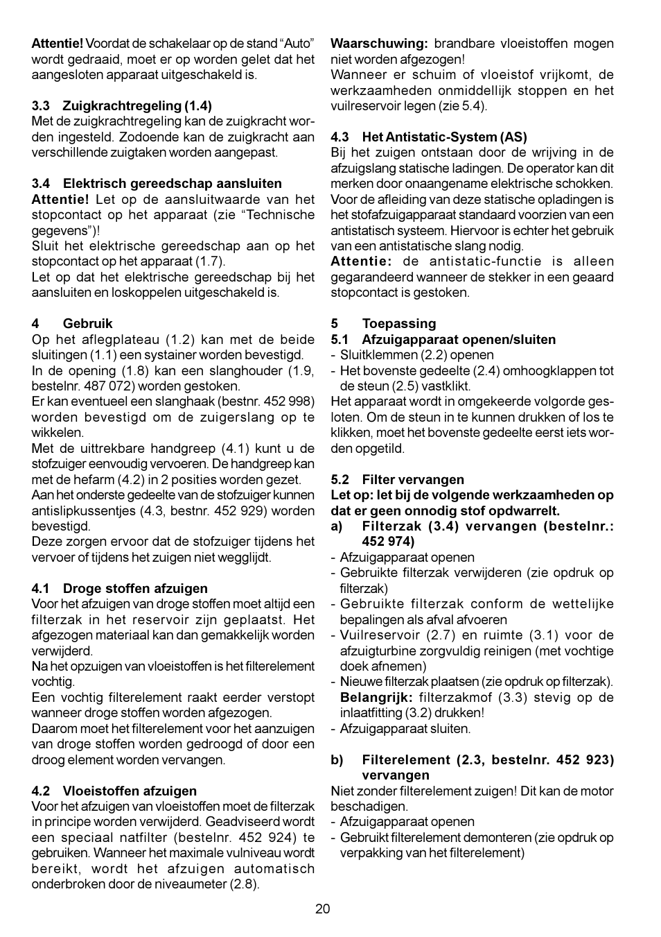Festool CT 11 E User Manual | Page 20 / 54
