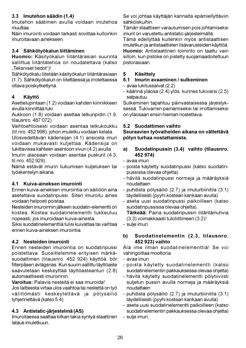 Festool CT 11 E User Manual | Page 26 / 54