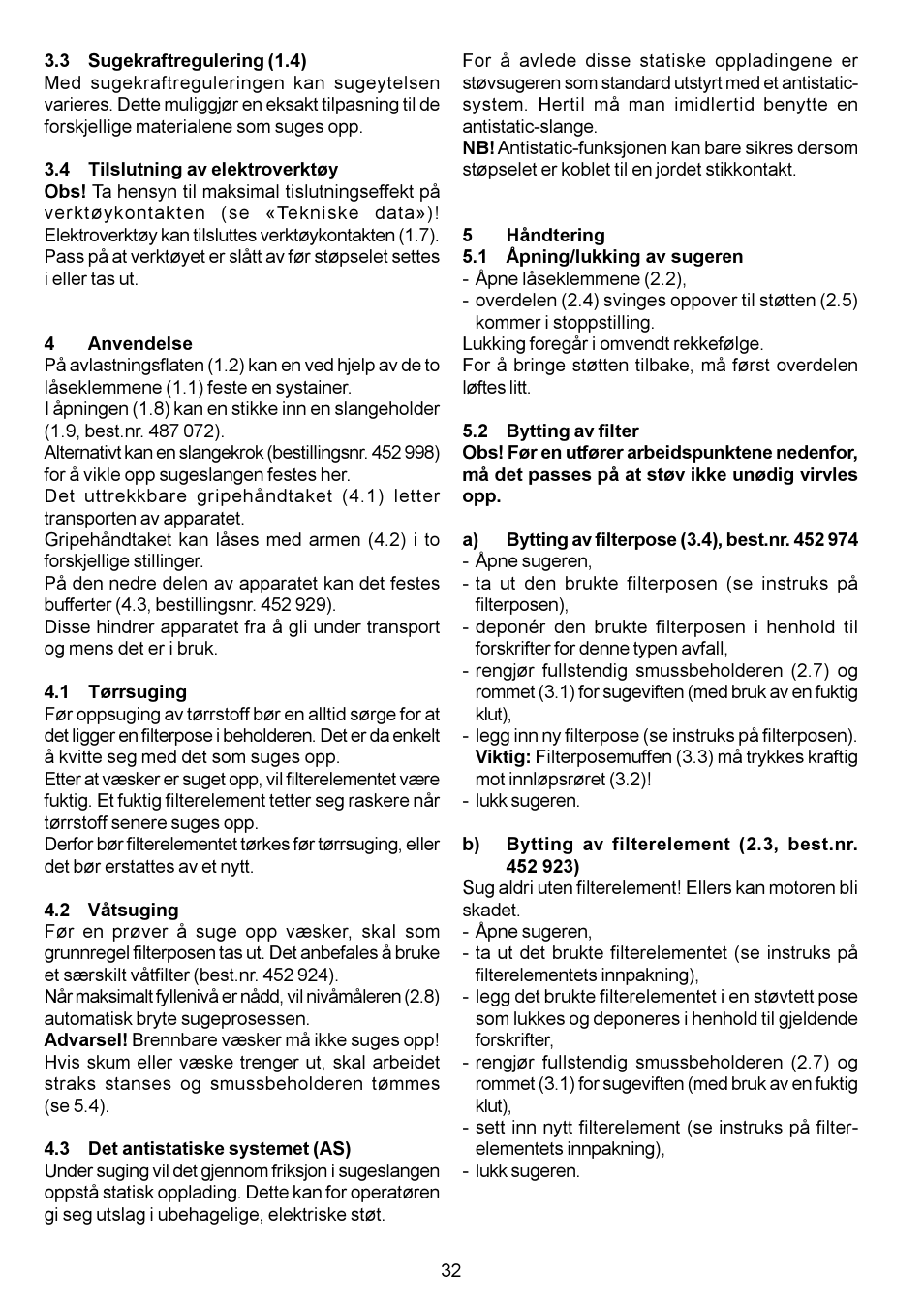 Festool CT 11 E User Manual | Page 32 / 54