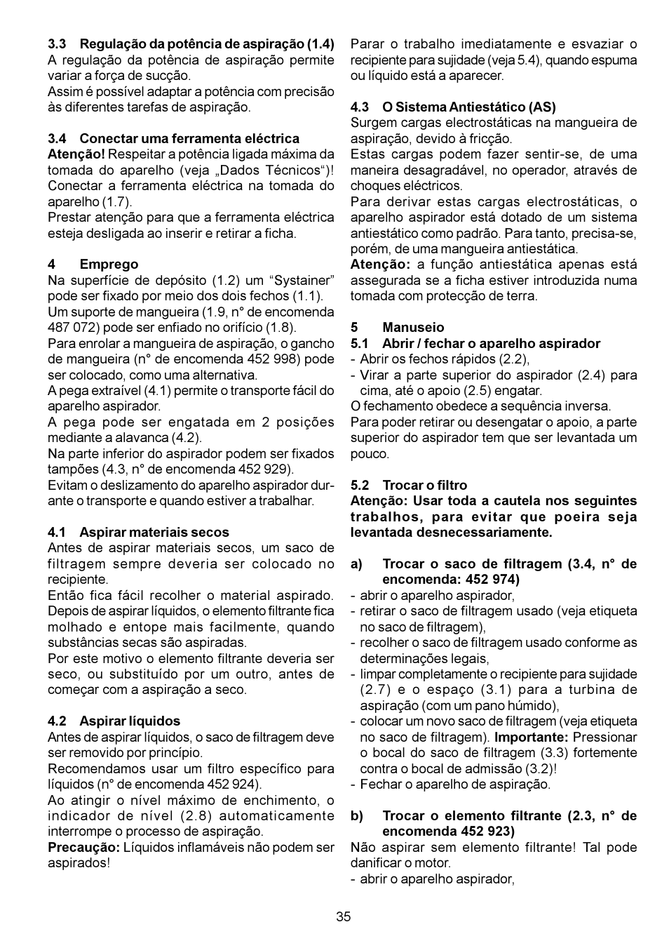 Festool CT 11 E User Manual | Page 35 / 54