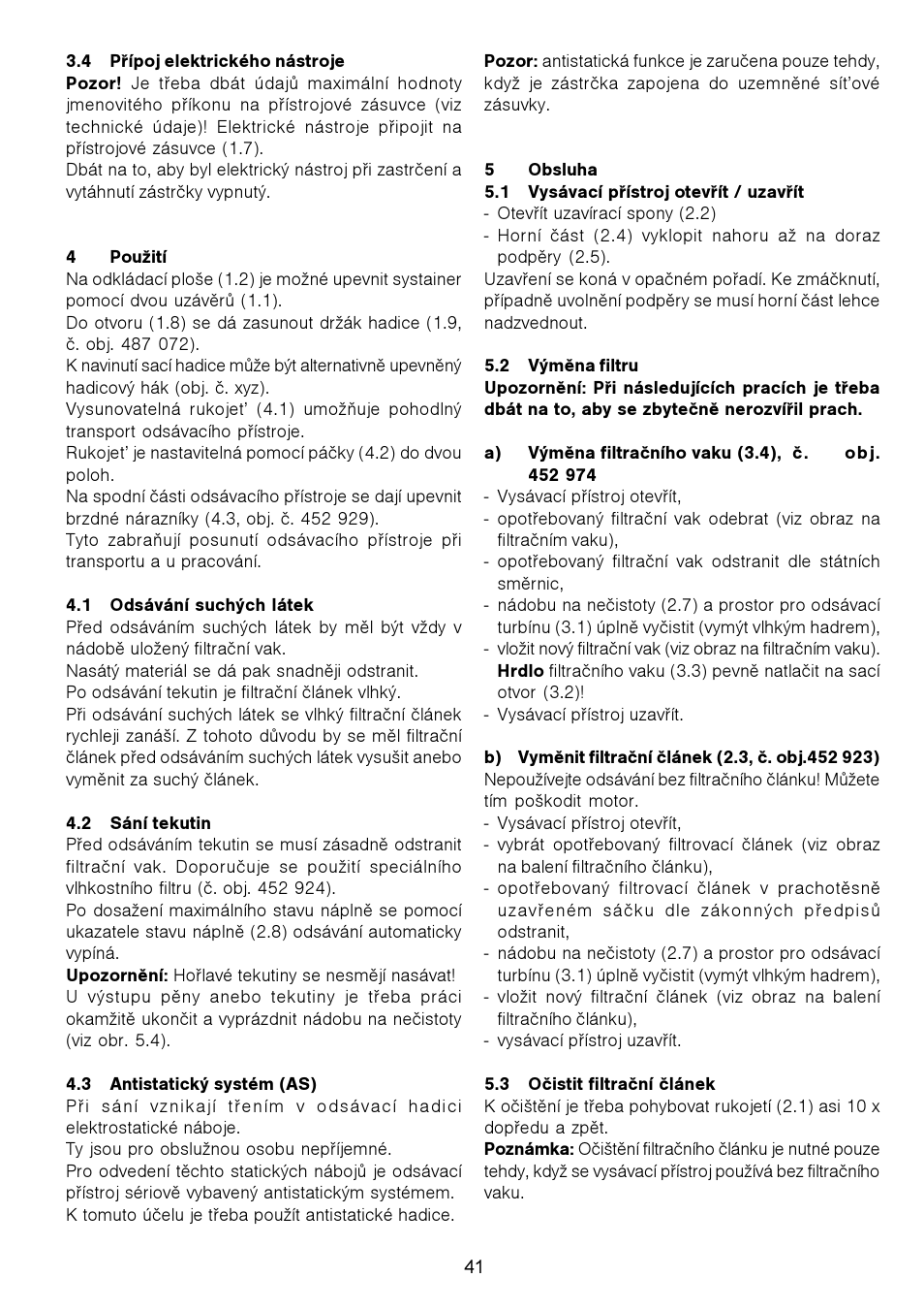 Festool CT 11 E User Manual | Page 41 / 54