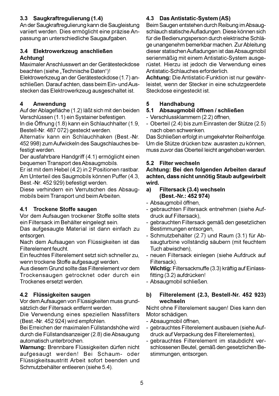 Festool CT 11 E User Manual | Page 5 / 54