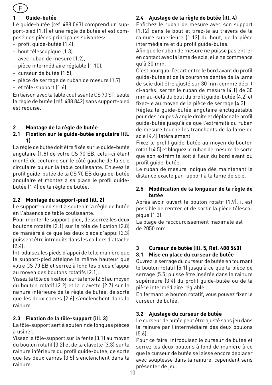 Festool CS 70 ka accessories PRECISIO User Manual | Page 10 / 38