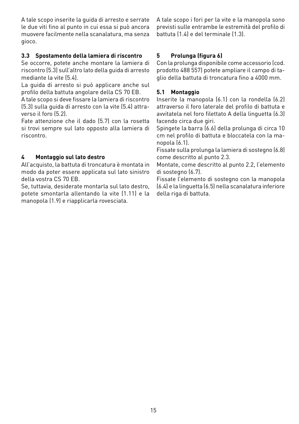 Festool CS 70 ka accessories PRECISIO User Manual | Page 15 / 38